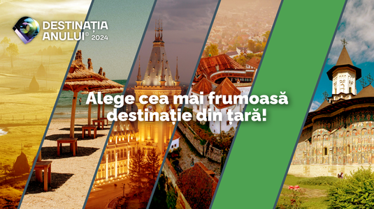 Românii sunt invitați să-și voteze destinațiile preferate în competiția Destinația Anului 2024
