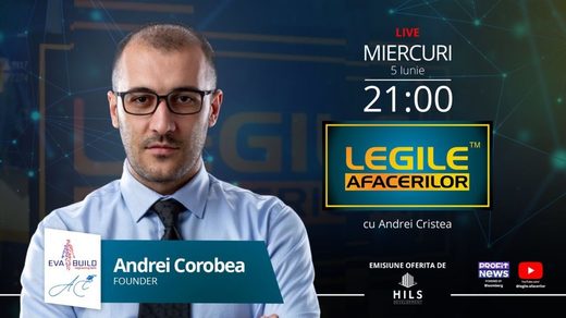 Andrei Corobea, invitatul emisiunii “Legile Afacerilor”. Academia Corobea și One Verdi Park, proiectele de vârf ale prezentului