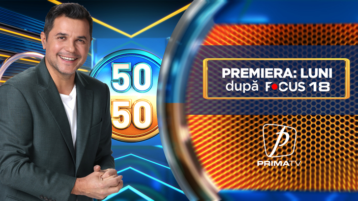 50:50 - Noua emisiune-concurs pentru toată familia, prezentată de Cove la Prima TV 