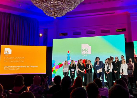Tech Talks by UPT – Golden Award for Excellence la Romanian PR Award 2025