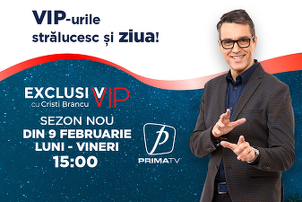 EXCLUSIV VIP revine cu un nou sezon și o nouă oră de difuzare