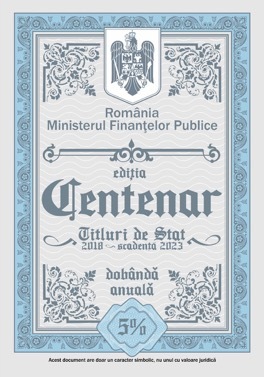 Finanțele prelungesc cu o săptămână perioada de subscriere a titlurilor de stat CENTENAR, așteptând ca populația să le cumpere