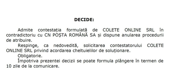 DOCUMENT Poșta Română întârzie cu montarea celor 6.000 de cutii poștale digitale. CEO: Procedura va fi reluată cât mai rapid