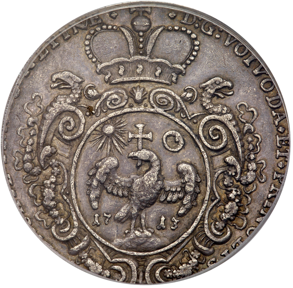 FOTO O monedă extrem de rară cu Constantin Brâncoveanu, vândută la New York pentru 16.000 de dolari
