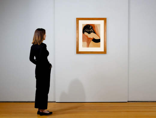 FOTO O acuarelă de Brâncuși - inspirată de Prințesa Marie Bonaparte - a fost vândută cu peste 400.000 euro