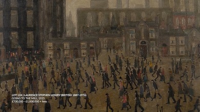 Investiția în artă: Un tablou de LS Lowry cumpărat cu 10 lire sterline a fost vândut la licitație pentru 800.000 de lire sterline
