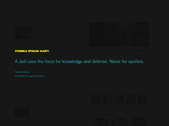 Extensie Force Block pentru evitarea spoilerelor Star Wars