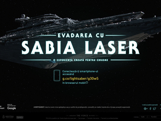 Google a creat un joc Star Wars în care telefonul este pe post de sabie laser