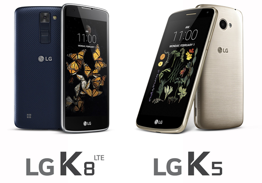 LG lasează două noi smartphone-uri, K5 și K8 LTE