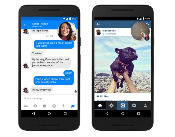 Facebook Messenger adaugă suport pentru Dropbox și video Chat Heads