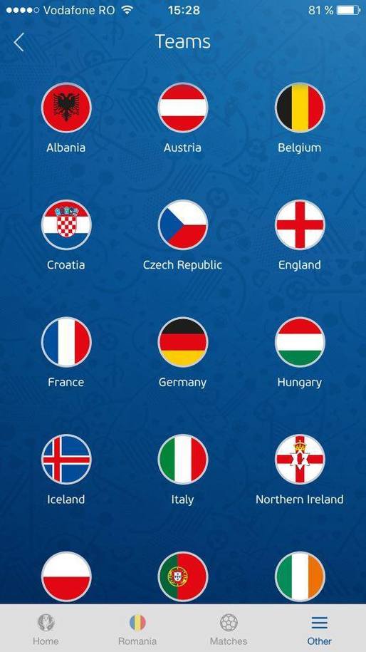UEFA EURO 2016 Official App, o aplicație obligatorie pe durata Campionatului European de fotbal