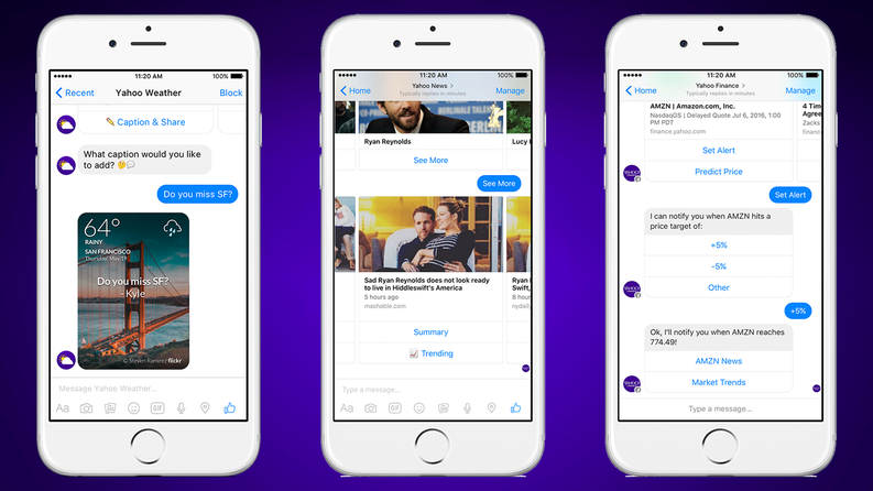 Yahoo! lansează trei boți și o maimuță virtuală pentru Facebook Messenger