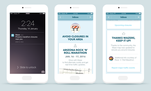 Waze își va atenționa utilizatorii cu privire la evenimentele organizate pe traseu