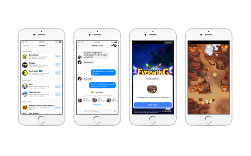 Facebook lansează Instant Games, o platformă de jocuri pentru Messenger