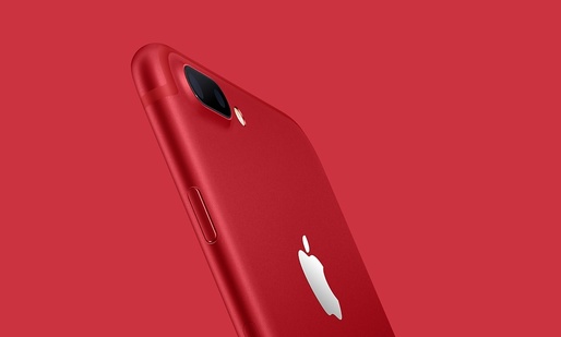 Apple lansează o variantă roșie de iPhone 7