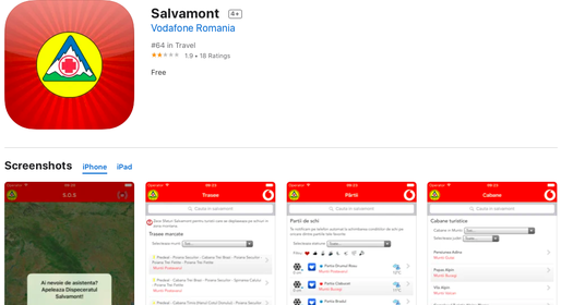 Salvamont România își actualizează aplicația de mobil 