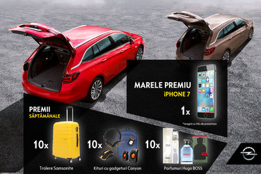(P) Digi 24 și Opel Astra te invită la concurs! Antrenează-ți portbagajul și câștigă super premii