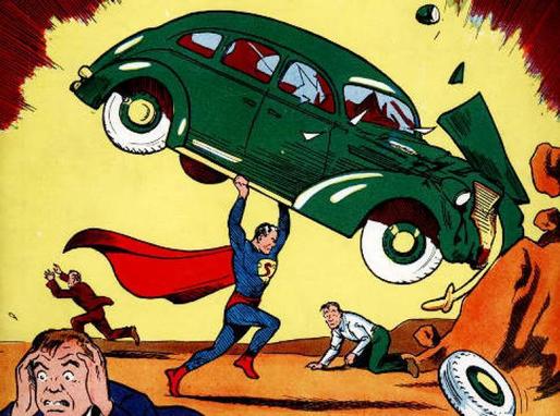 Un număr al revistei de benzi desenate în care a debutat Superman, vândut la licitație cu aproape 1 milion de dolari