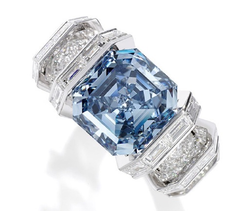 Un cunoscut diamant albastru, ”Sky Blue”, estimat la 25 de milioane de dolari, scos la licitație în noiembrie