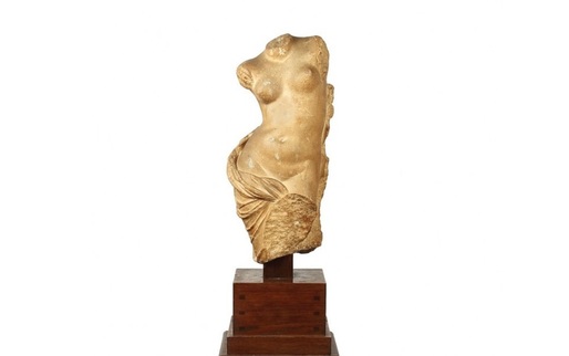 O sculptură antică, din colecția pianistei și scriitoarei Cella Delavrancea, va fi licitată la Artmark pentru suma de 120.000 de euro