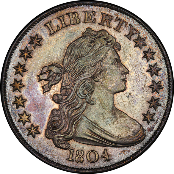FOTO Un dolar din argint ce datează din anul 1804 a fost vândut la o licitație cu 3,3 milioane de dolari