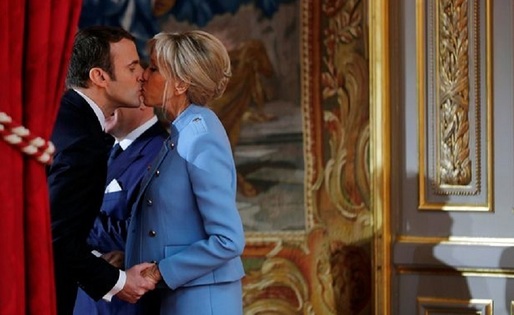 Cuplul Macron a purtat costume ieftine și împrumutate de la Vuitton la ceremonia de învestire
