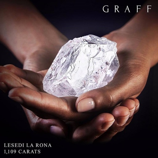 Cel mai mare diamant brut din lume, vândut pentru 53 de milioane de dolari