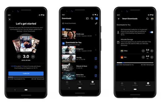 Netflix va descărca automat filme și seriale pe dispozitivele mobile