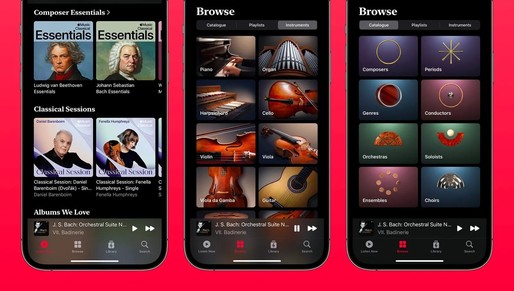 Serviciul Apple Music Classical, disponibil pe Android