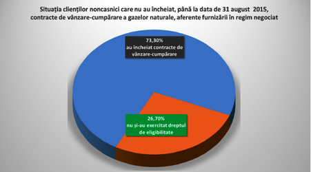 Peste 46.000 de firme, mai mult de un sfert din consumatorii noncasnici, nu și-au ales furnizorul de gaze până la termenul-limită 31 august