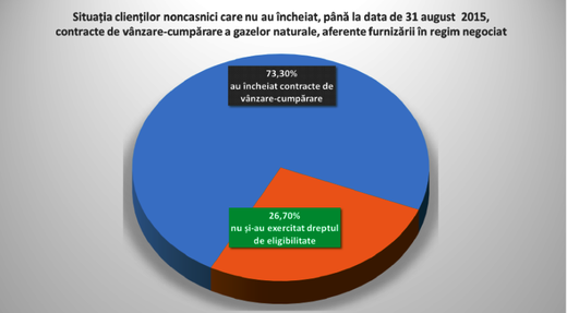Peste 46.000 de firme, mai mult de un sfert din consumatorii noncasnici, nu și-au ales furnizorul de gaze până la termenul-limită 31 august