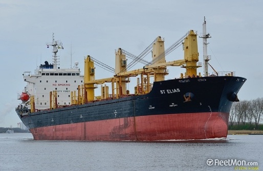 O navă care transporta deșeuri metalice s-a scufundat în Marea Neagră