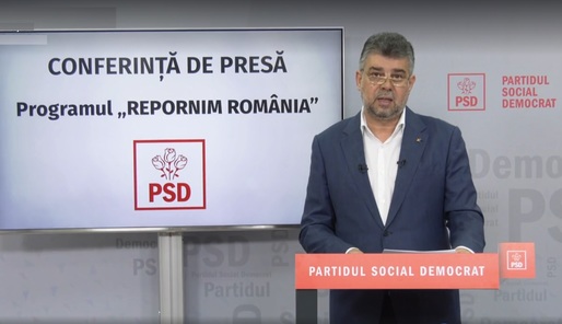 PSD propune un program de stimulare a economiei cu un cost de până la 8% din PIB. „Repornirea României” a fost prezentată de Marcel Ciolacu, președinte interimar căruia i s-a făcut rău în conferința de presă