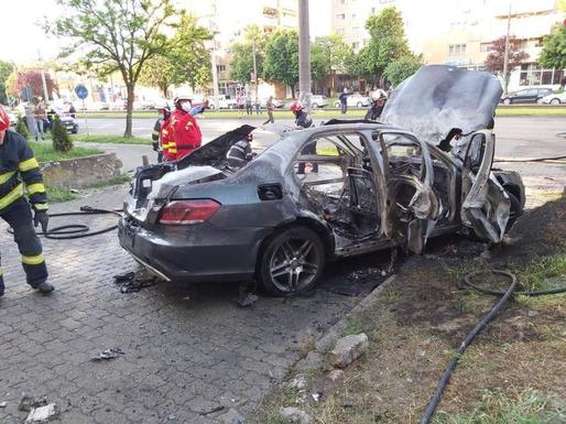 Poliția a întocmit un cerc de suspecți în cazul omului de afaceri decedat într-un incendiu auto la Arad