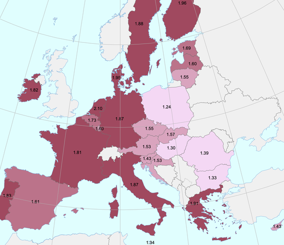 Prețul benzinei standard în statele membre UE (euro/l)