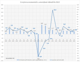 ULTIMA ORĂ Economia României a crescut anul trecut cu 4,8%. Încetinire ușoară în ultimul trimestru
