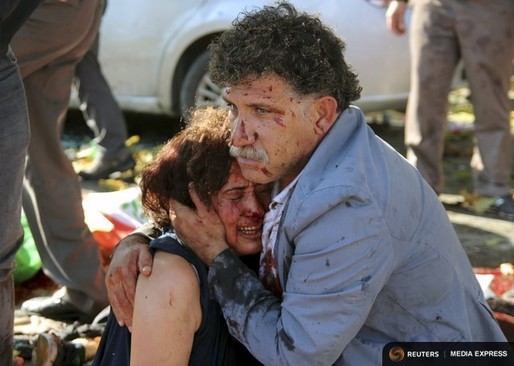Cel puțin 95 de morți în urma unui atac terorist în capitala Turciei 