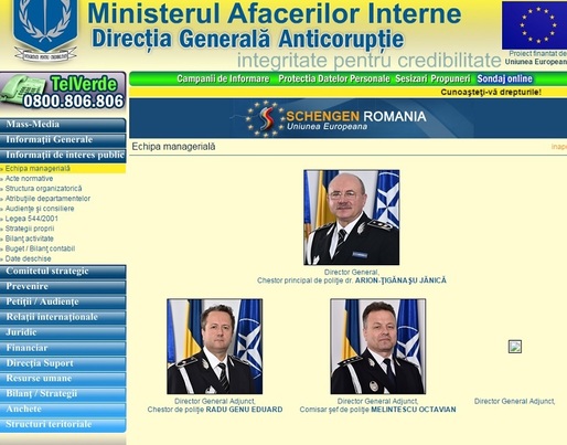 Iohannis a retras conducerea Direcției Generale Anticorupție din Ministerul de Interne