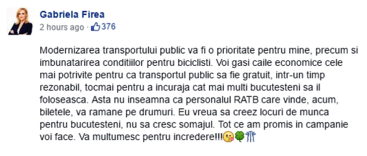 Pe cine vrea să pună Firea să presteze "gratis". Fără subvenții de la buget, RATB e deja într-o gaură de peste 500 mil. lei