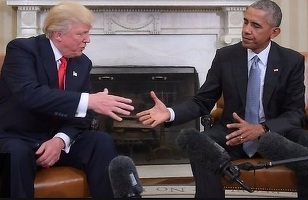 FOTO & VIDEO Întâlnire la Casa Albă între Donald Trump și Barack Obama