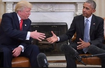 FOTO & VIDEO Întâlnire la Casa Albă între Donald Trump și Barack Obama