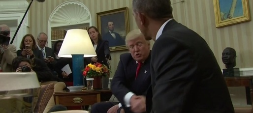 FOTO & VIDEO Întâlnire la Casa Albă între Donald Trump și Barack Obama