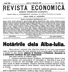 FOTO ARHIVĂ Ce scria presa de business din Ardeal la Marea Unire din 1918: "În lipsă de buget votat în regulă, plata impozitelor nu este obligatorie!"