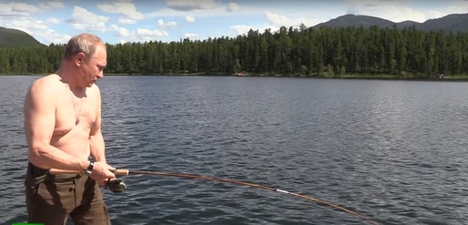 VIDEO Putin, la pescuit în Siberia