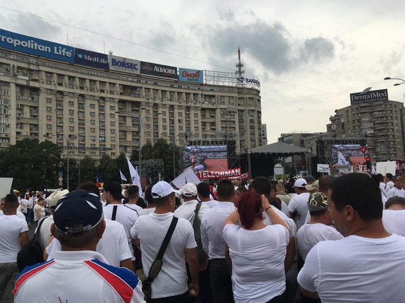 FOTO&VIDEO UPDATE Pregătiri în Piața Victoriei pentru mitingul PSD. Primii protestatari sosesc în piață