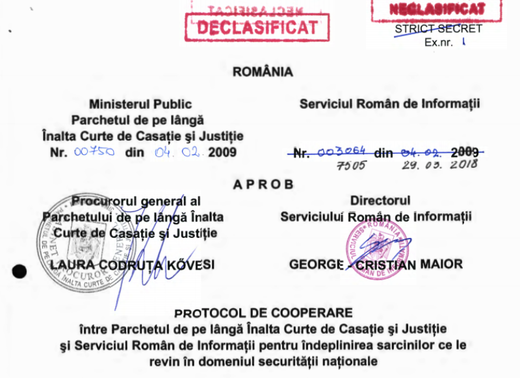 ULTIMA ORĂ Instanța reconfirmă prima achitare într-un proces de corupție dictată pe motivul presupusei ilegalități a protocolului secret de cooperare Parchet-SRI 
