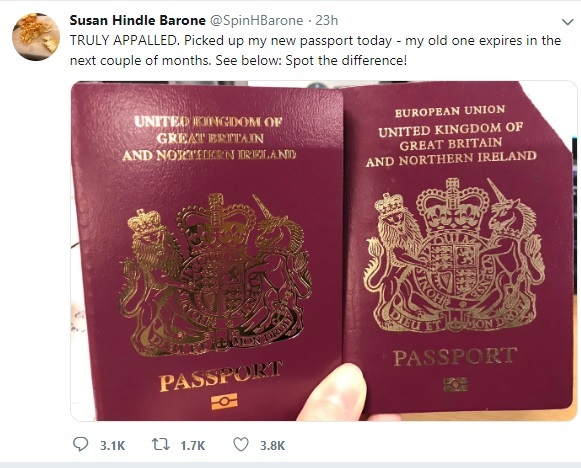 FOTO Uimire în Marea Britanie: Noile pașapoarte nu mai conțin, deja, mențiunea ''Uniunea Europeană''