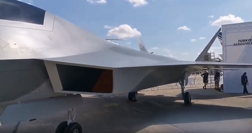VIDEO Turcia prezintă, la Paris, proiectul unui avion "invizibil" propriu