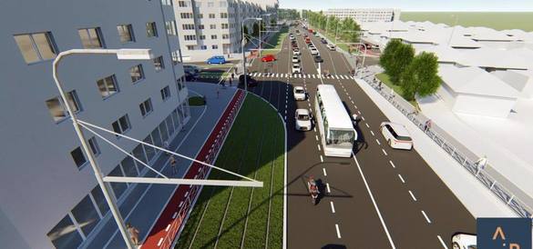 Machetă a proiectului de regenerare urbană din Oradea (Sursa: pagina de Facebook a viceprimarului Florin Birta)