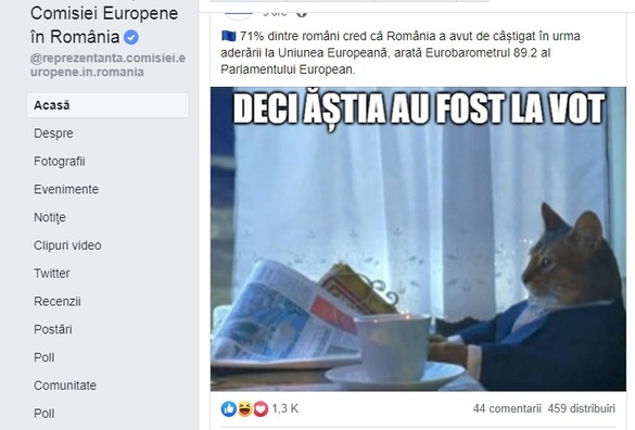 FOTO Neuzual: Reprezentanța Comisiei Europene o ironizează pe Dăncilă după alegeri, pentru diaspora